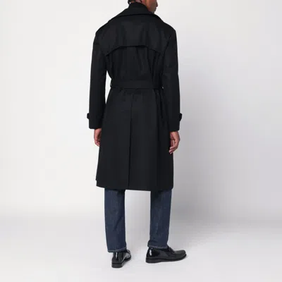 Tagliatore Double-breasted Coat In Black