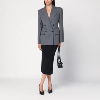 Givenchy Mid-length Kick Back Skirt In Cady In Black
