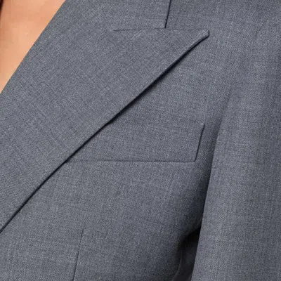 Givenchy Grey Double-breasted Wool Jacket In Gray