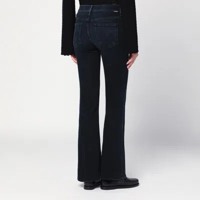 Mother Cropped Jeans Flared Design Belt Loops In Black