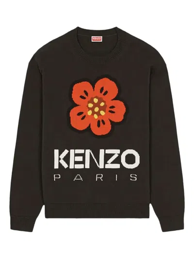 Kenzo Boke Flower Sweater In Black