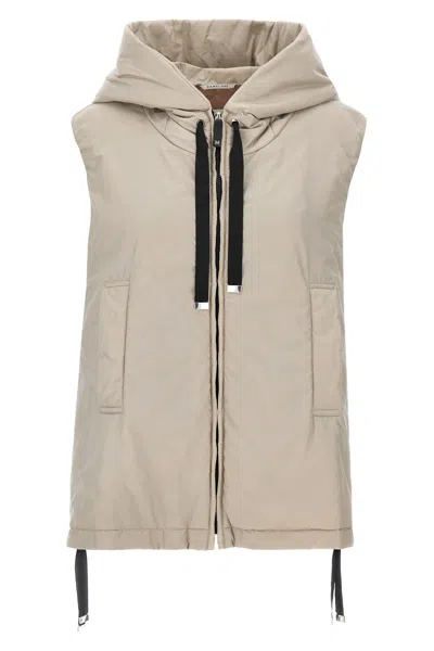 Max Mara The Cube Greengo Padded Gilet In Neutral