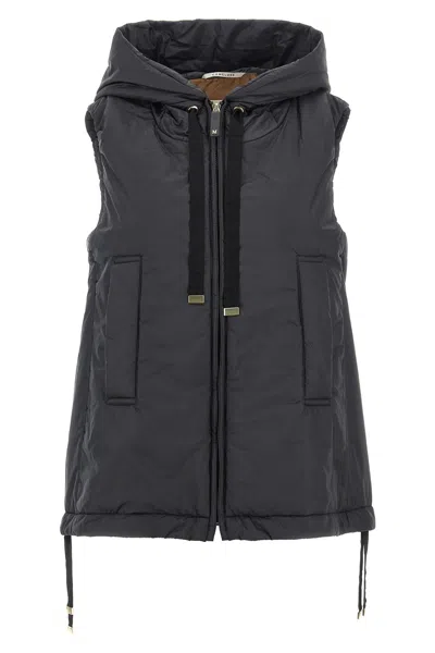 Max Mara The Cube Greengo Padded Gilet In Black
