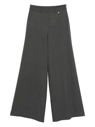 Herno Resort Trousers In Melange Fabric In Gray