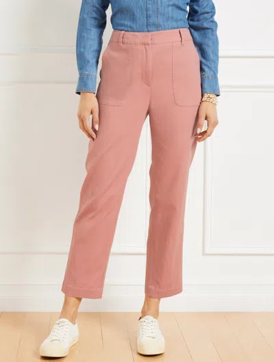 Talbots Plus Petite - Tapered Ankle Pants - Fall Rose - 22