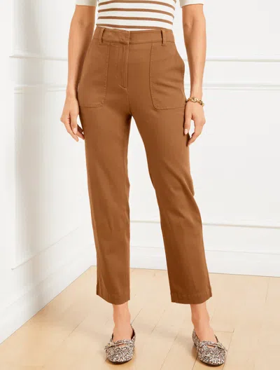 Talbots Plus Petite - Tapered Ankle Pants - Sierra Brown - 22