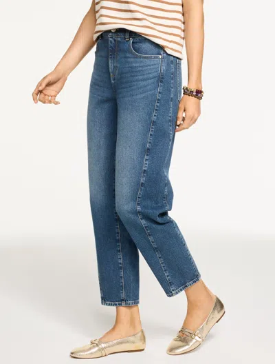 Talbots Plus Petite - Relaxed Tapered Barrel Leg Jeans - Irving Wash - 22