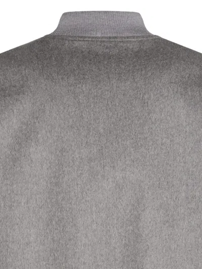 Lardini Relaxed Fit Jacket Ribbed Trims In Gray