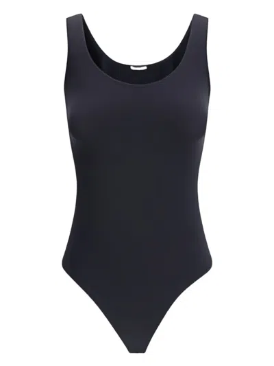 Wolford Cotton-blend Jamaika Bodysuit In Black