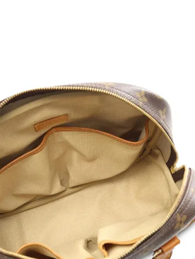 Pre-owned Louis Vuitton 2004 Small Trouville Monogram-pattern Tote Bag In Brown