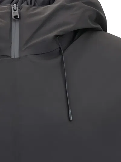 Woolrich Zippered Long-sleeved Casual Jacket In Black