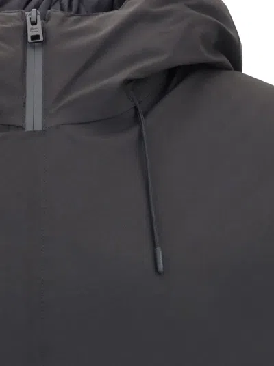 Woolrich Zippered Long-sleeved Casual Jacket In Black