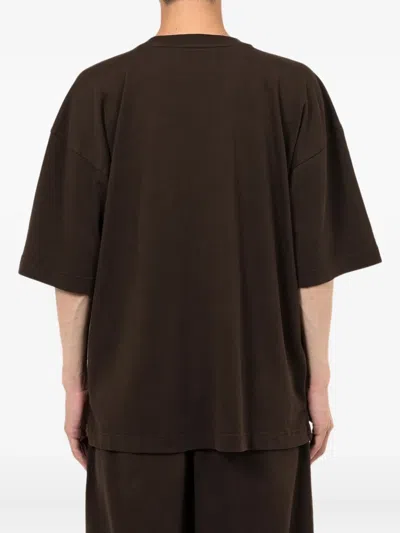 In・stru(men-tal) Pocket Half-sleeve T-shirt In Brown