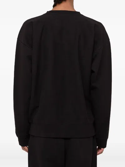 In・stru(men-tal) French-terry Label-patch Sweatshirt In Black