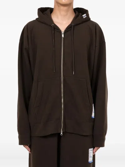 In・stru(men-tal) Zip-up Hooded In Brown
