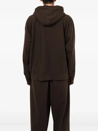 In・stru(men-tal) Zip-up Hooded In Brown