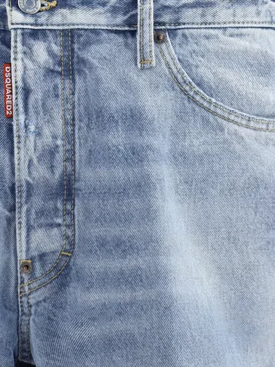 Dsquared2 Men Marine Denim Short In Blue