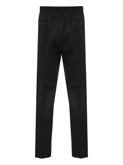 Corneliani Drawstring-cuff Trousers In Black