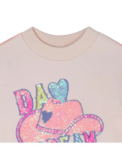 Billieblush Sequin-embellished Graphic Sweatshirt In Pink