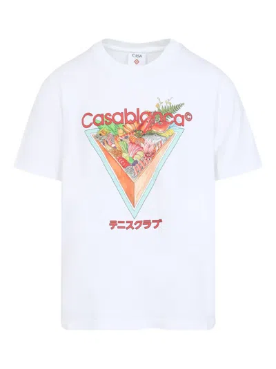 Casablanca Tennis Club Icon T-shirt In White