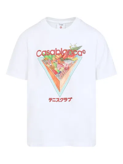 Casablanca Tennis Club Icon T-shirt In White