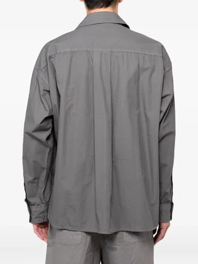 In・stru(men-tal) Long-sleeve Pocket Shirt In Gray