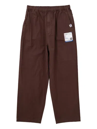 In・stru(men-tal) Elastic-waistband Trousers In Brown