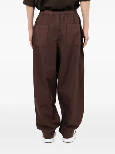 In・stru(men-tal) Elastic-waistband Trousers In Brown
