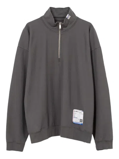 In・stru(men-tal) Half-zip Pullover Sweatshirt In Gray