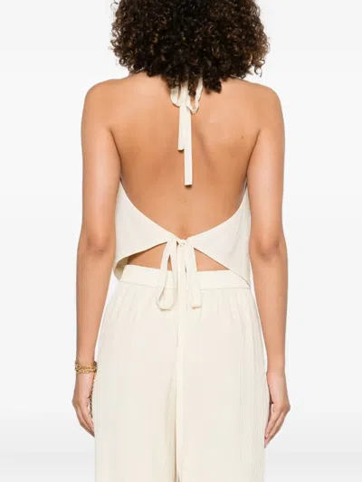 Joseph Halter-neck Button Top In Pink