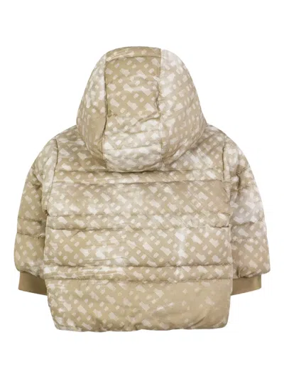 Bosswear Monogram-pattern Puffer Jacket In Brown