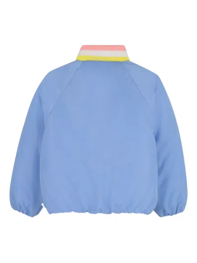 Billieblush Front-zip Bomber Jacket In Blue