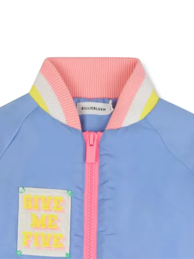 Billieblush Front-zip Bomber Jacket In Blue