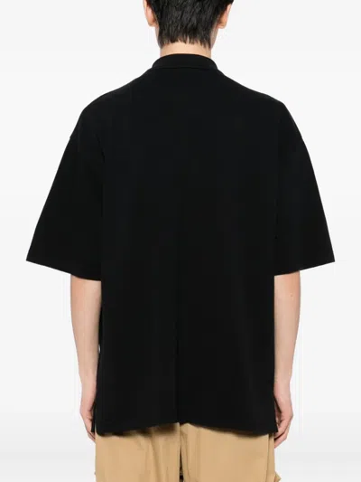 Maison Kitsuné Bold Fox Head Patch Oversize Polo In Black