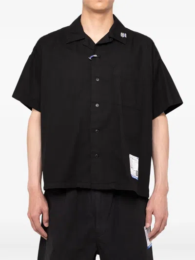 In・stru(men-tal) Logo-patch Shirt In Black