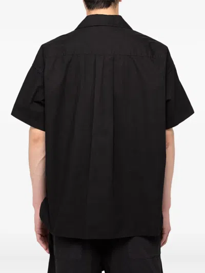 In・stru(men-tal) Logo-patch Shirt In Black