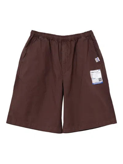 In・stru(men-tal) Elastic-waist Shorts In Brown