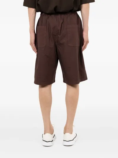 In・stru(men-tal) Elastic-waist Shorts In Brown