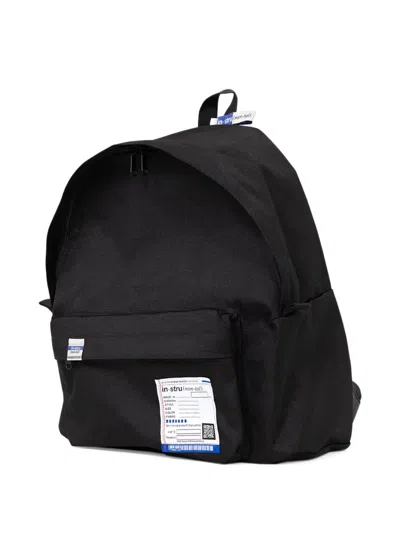 In・stru(men-tal) Label-detail Backpack In Black