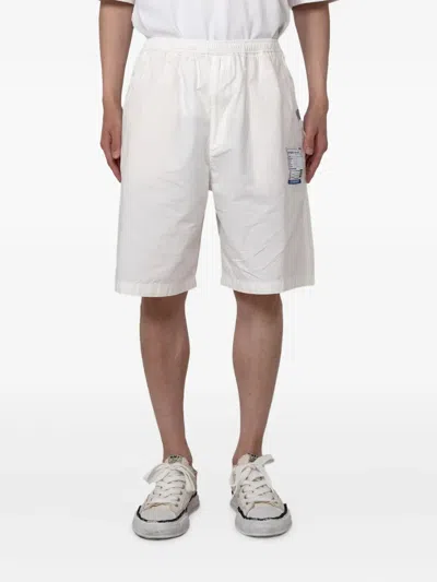 In・stru(men-tal) Pocket-detail Elasticated Shorts In White