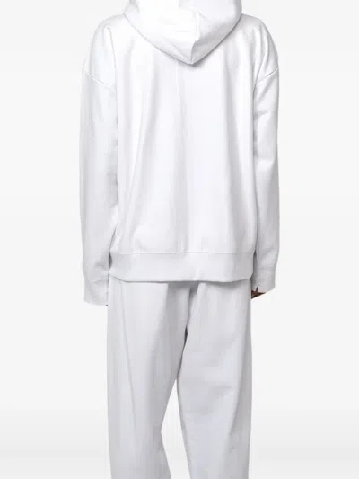 In・stru(men-tal) Zip-up Hoodie In White