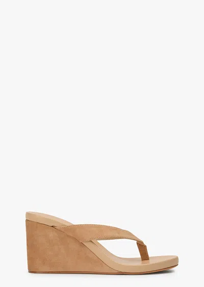Tony Bianco Avanti Flip-flop Wedge Sandals In Neutral