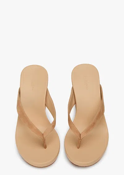 Tony Bianco Avanti Flip-flop Wedge Sandals In Neutral
