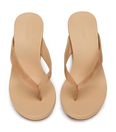 Tony Bianco Avanti Flip-flop Wedge Sandals In Neutral