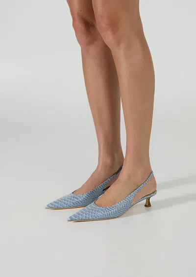 Tony Bianco Catie Denim Python In Blue