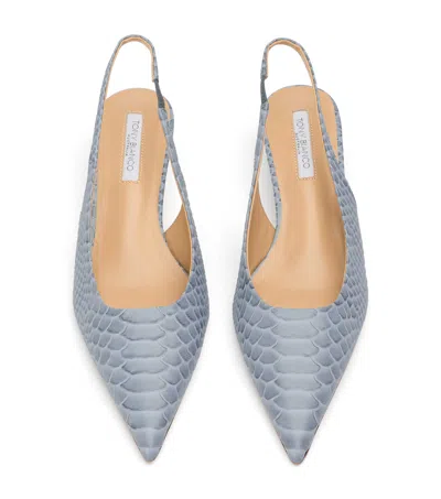 Tony Bianco Catie Denim Python In Blue