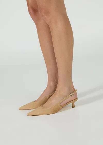 Tony Bianco Crush Slingback Pointed Toe Kitten Heel Pump In Multi