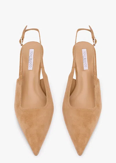 Tony Bianco Crush Slingback Pointed Toe Kitten Heel Pump In Multi