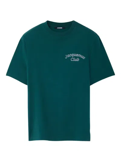 Jacquemus Le T-shirt Club Cotton T-shirt In Green