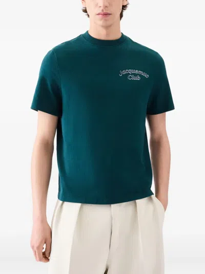 Jacquemus Le T-shirt Club Cotton T-shirt In Green